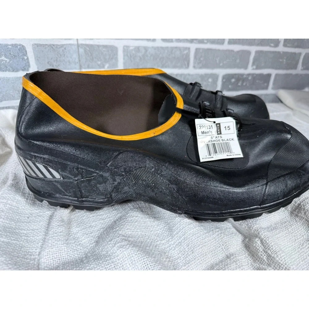 LaCrosse 5 ATS Overshoe Black Rubber‎ Studded Traction Boots Mens 15 229131 NEW